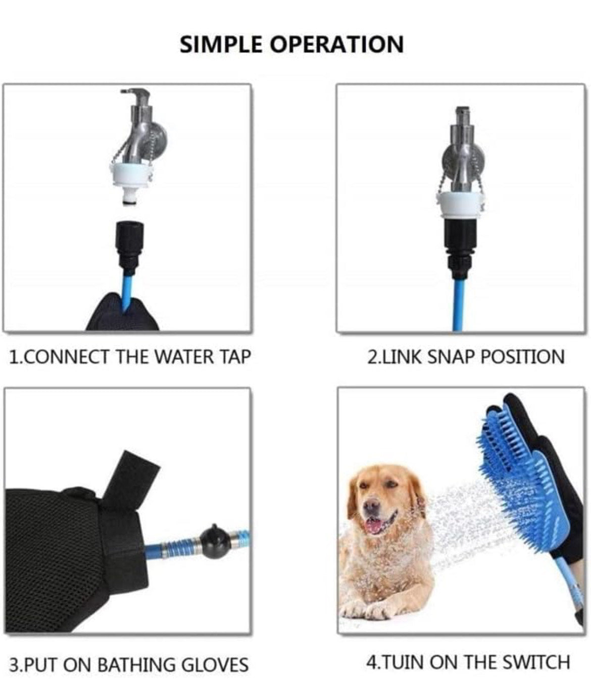 Pet Bath Brush